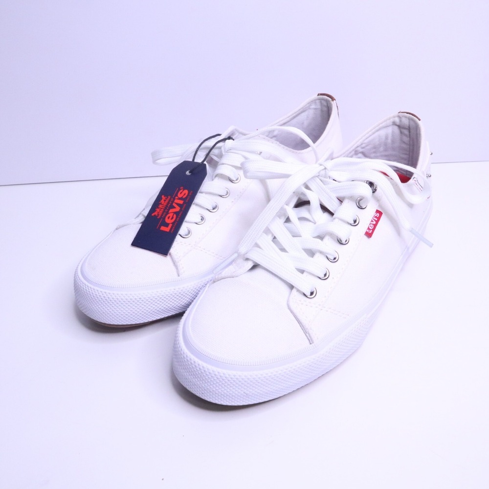 Levis 51934771X Mens Off White Lifestyle Sneakers Size 8 New